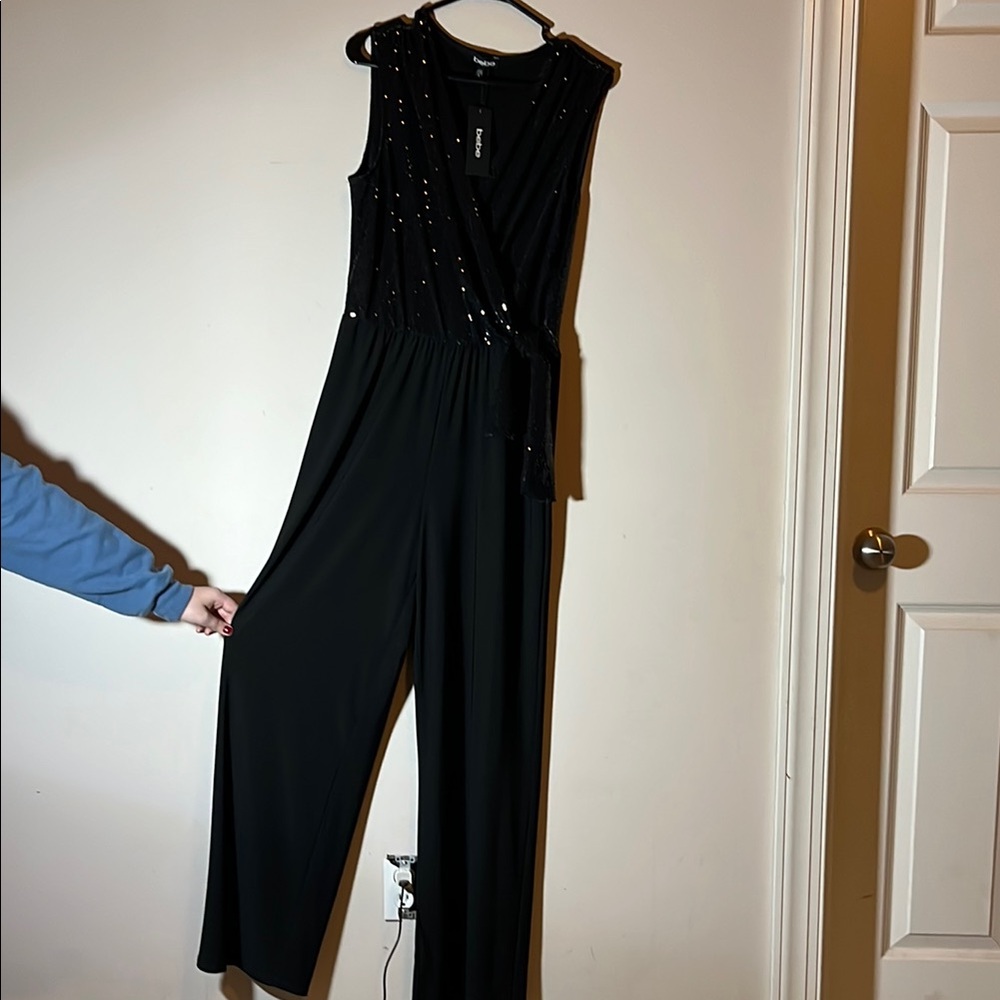 Black Sequin Jumpsuit